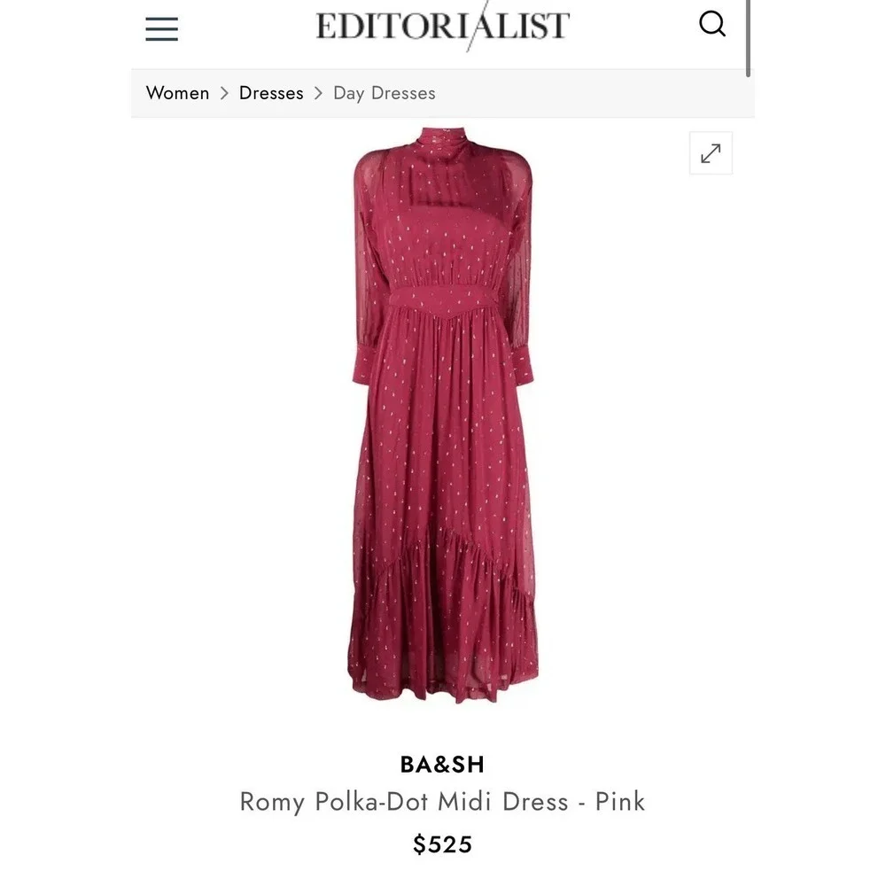 BA&SH Romy dot dress - Picture 5 of 12